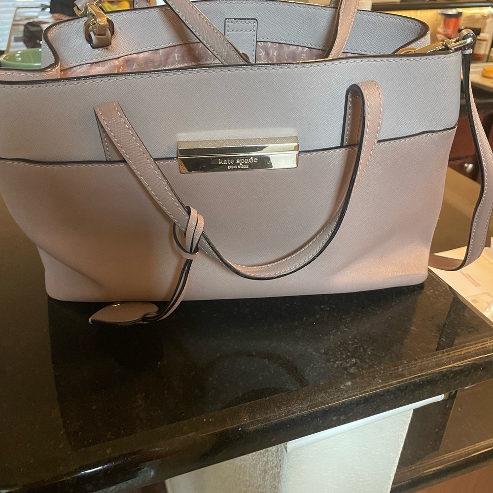 Kate Spade Light Pink and Black Tote